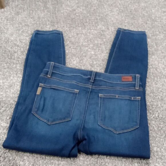 Paige Verdugo Crop cartman wash mid rise ultra skinny jeans size 27 NWT - Picture 4 of 4